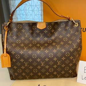 Louis Vuitton Graceful MM, Monogram, Beige Interior